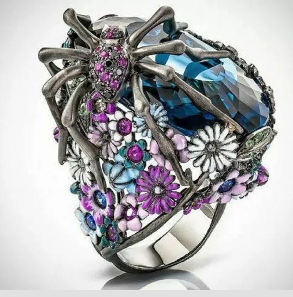 Black stainless steel ring size 10